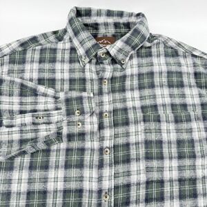 Mountain Ridge Men's Size 2XLT Flannel Shirt Plaid Button Up Long Sleeve  Casual